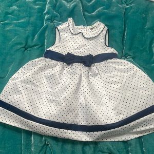 Navy Polka dot dress